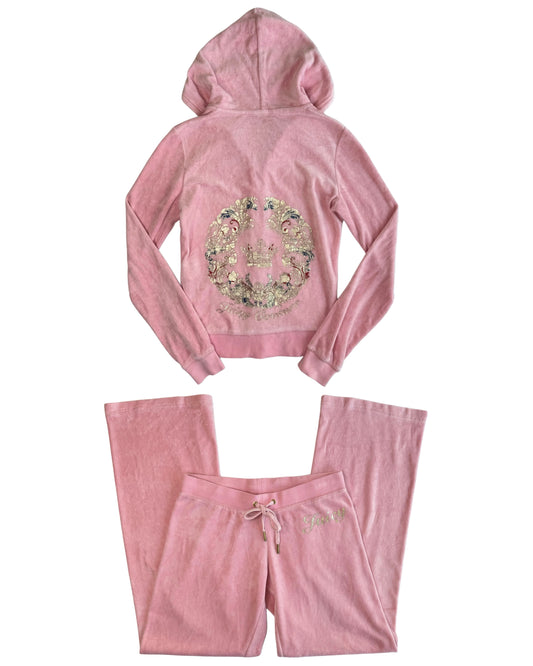 Juicy Couture Light Pink Velour Tracksuit