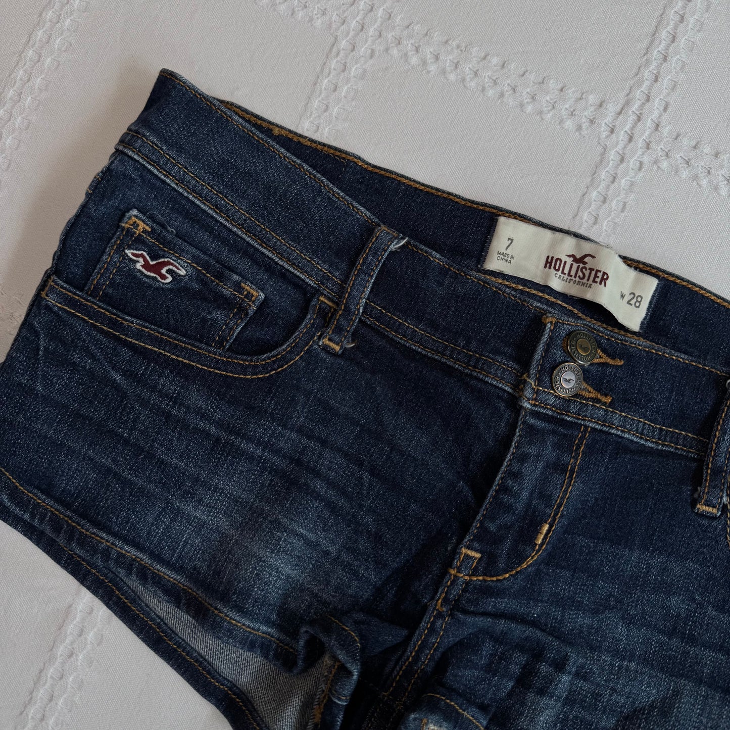 Hollister Low Rise Denim Shorts