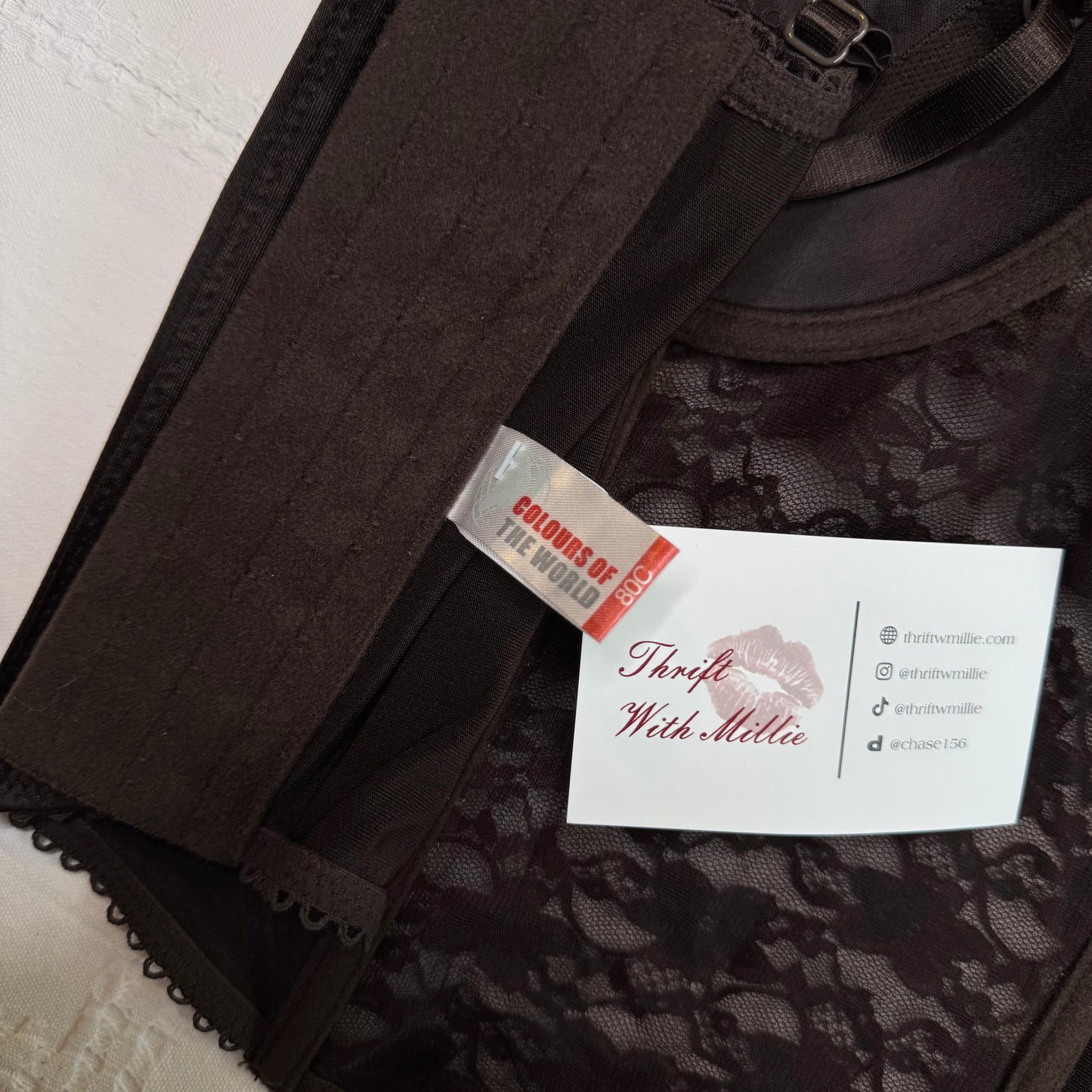 Brown Lace Corset Top