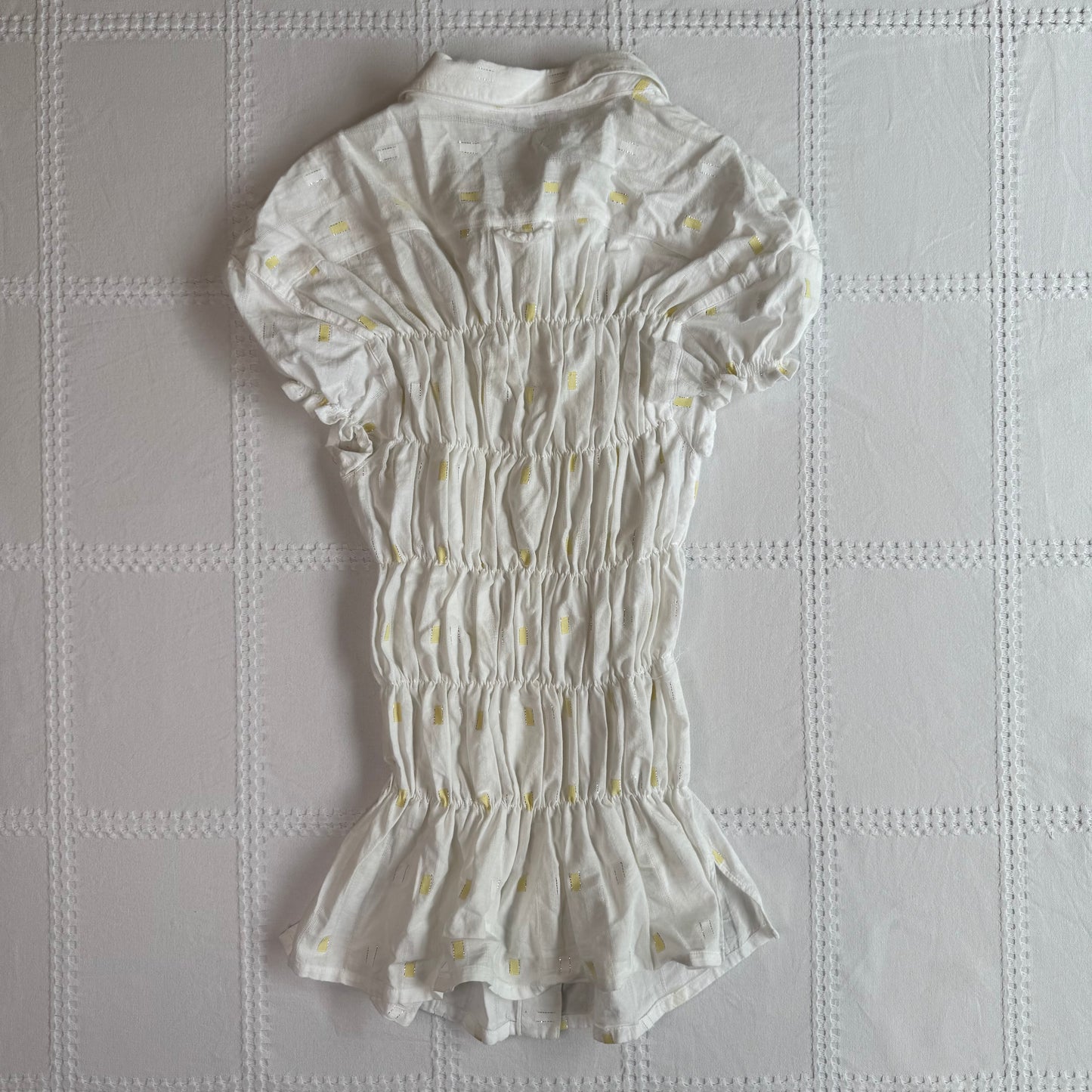 Ruched Button Up Blouse