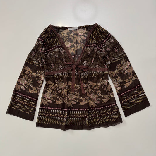 Brown Babydoll Longsleeve