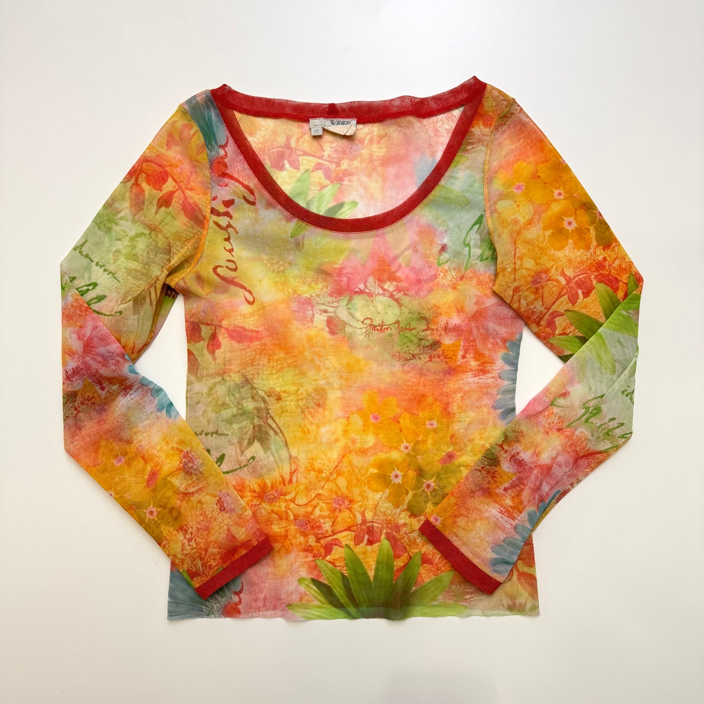 Colourful Mesh Longsleeve