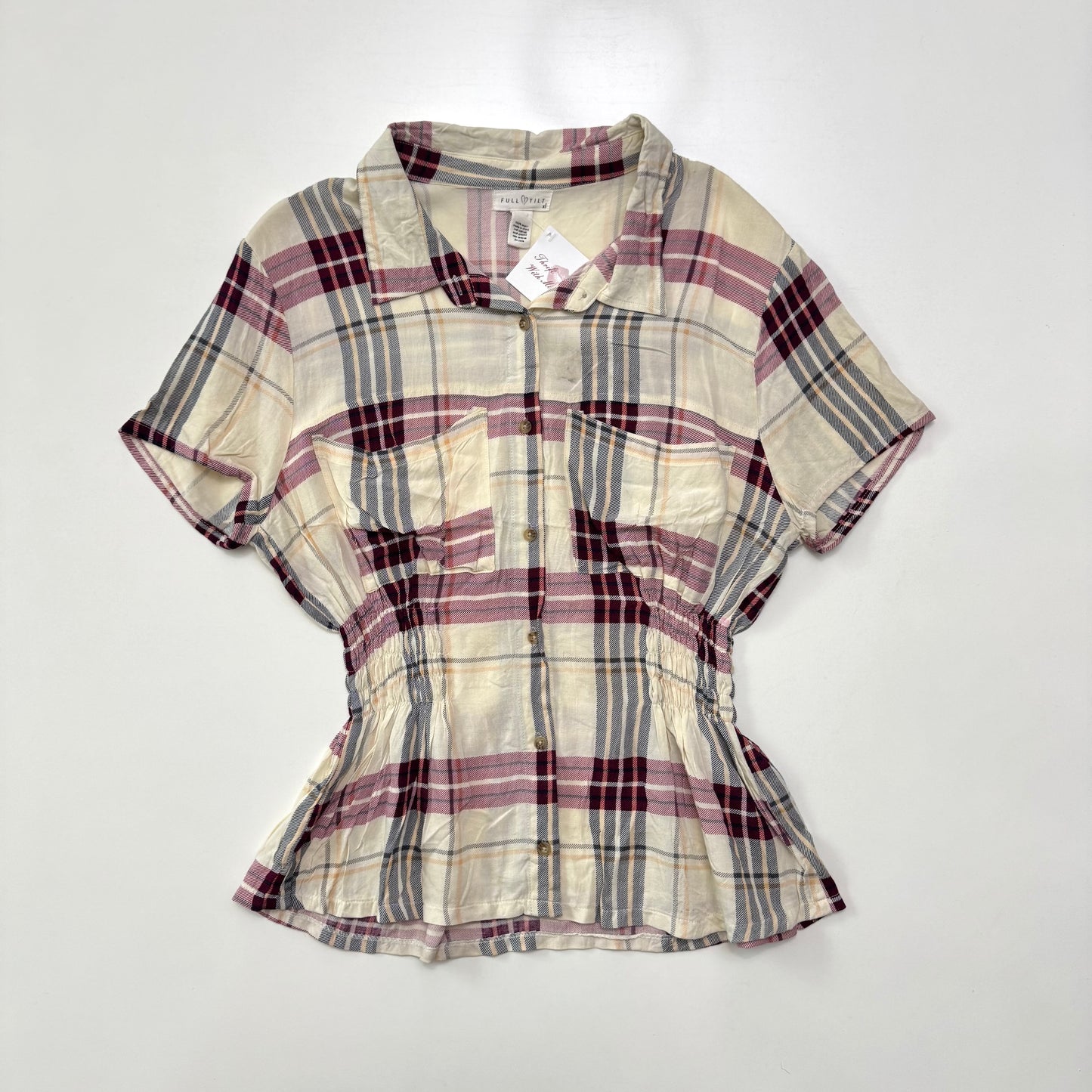 Plaid Cinched Shirt