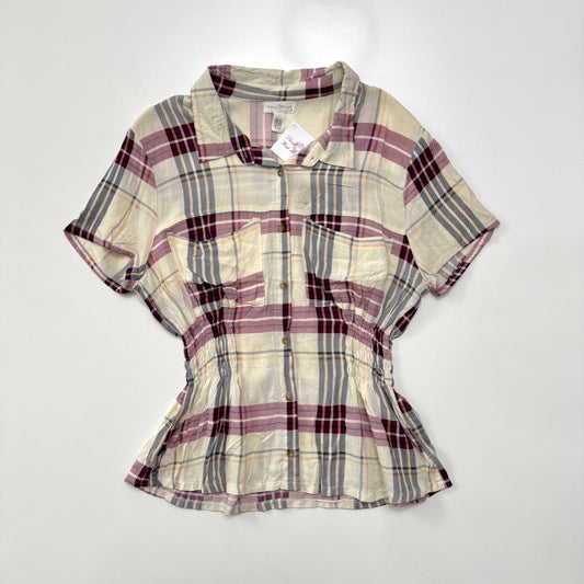 Plaid Cinched Shirt