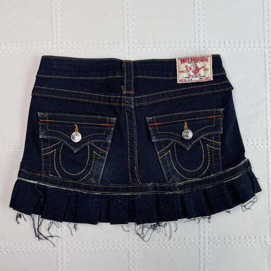 True Religion Denim Pleat Mini