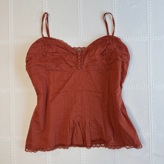 Lace Trim Babydoll Cami