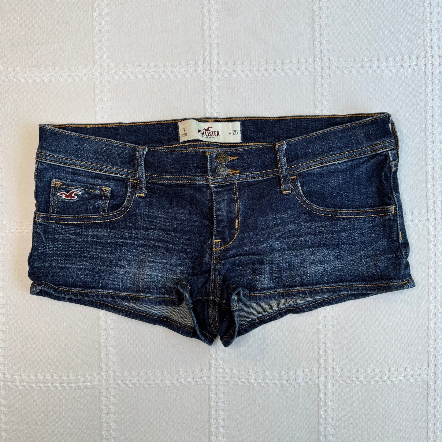 Hollister Low Rise Denim Shorts