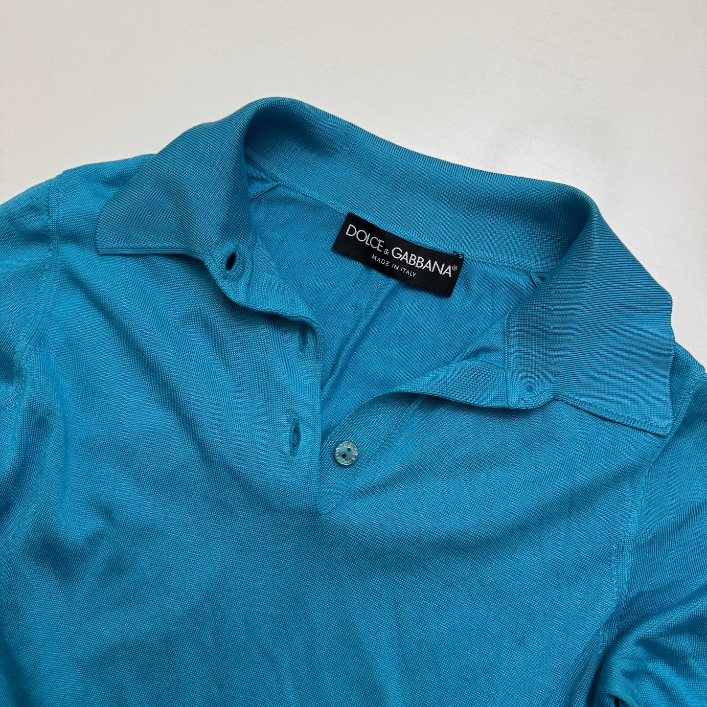D&G Blue Silk Blouse