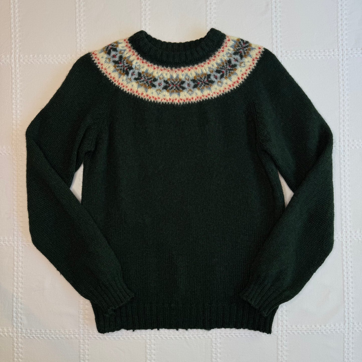 Dark Green Arctic Knit Sweater
