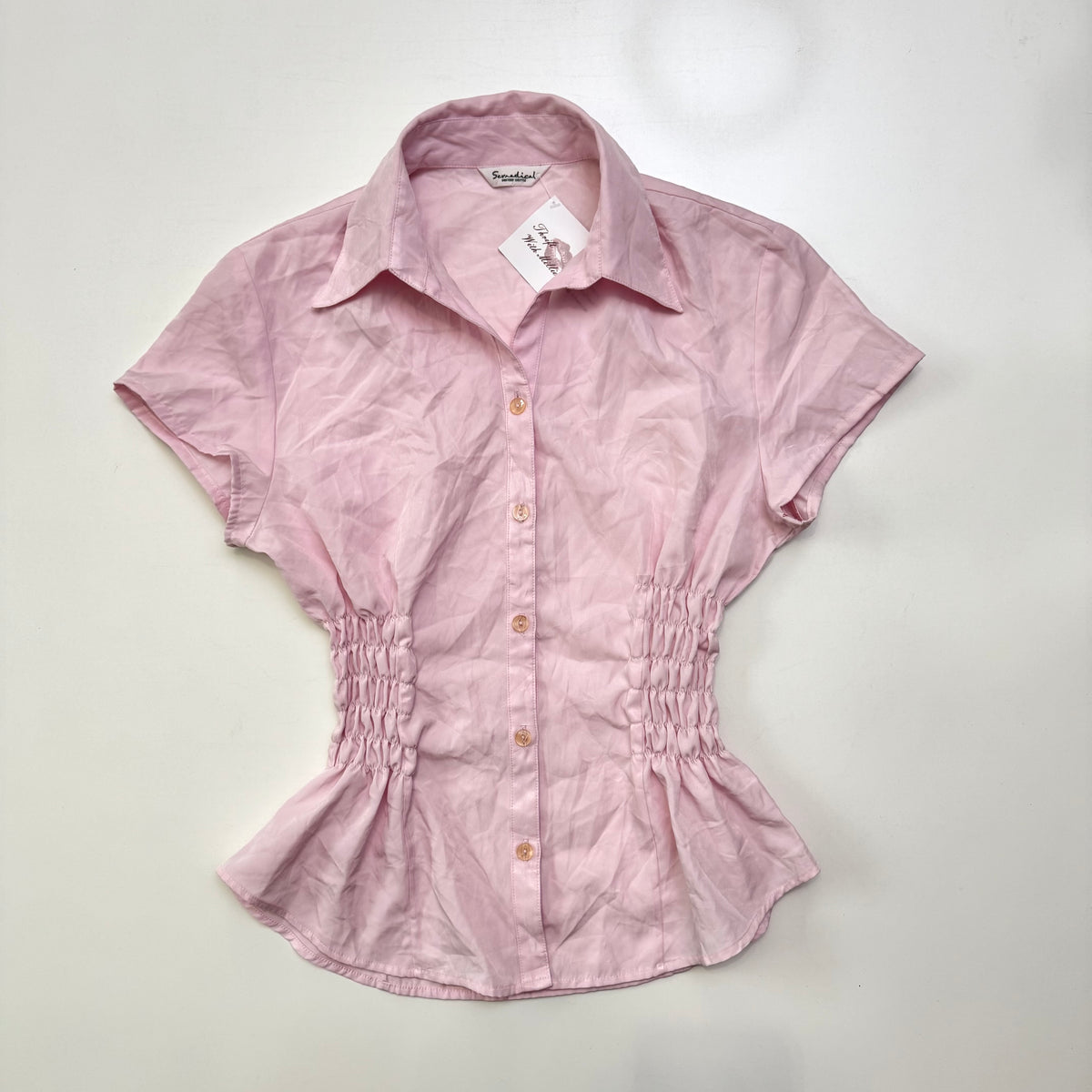 Pink Cinched Shirt