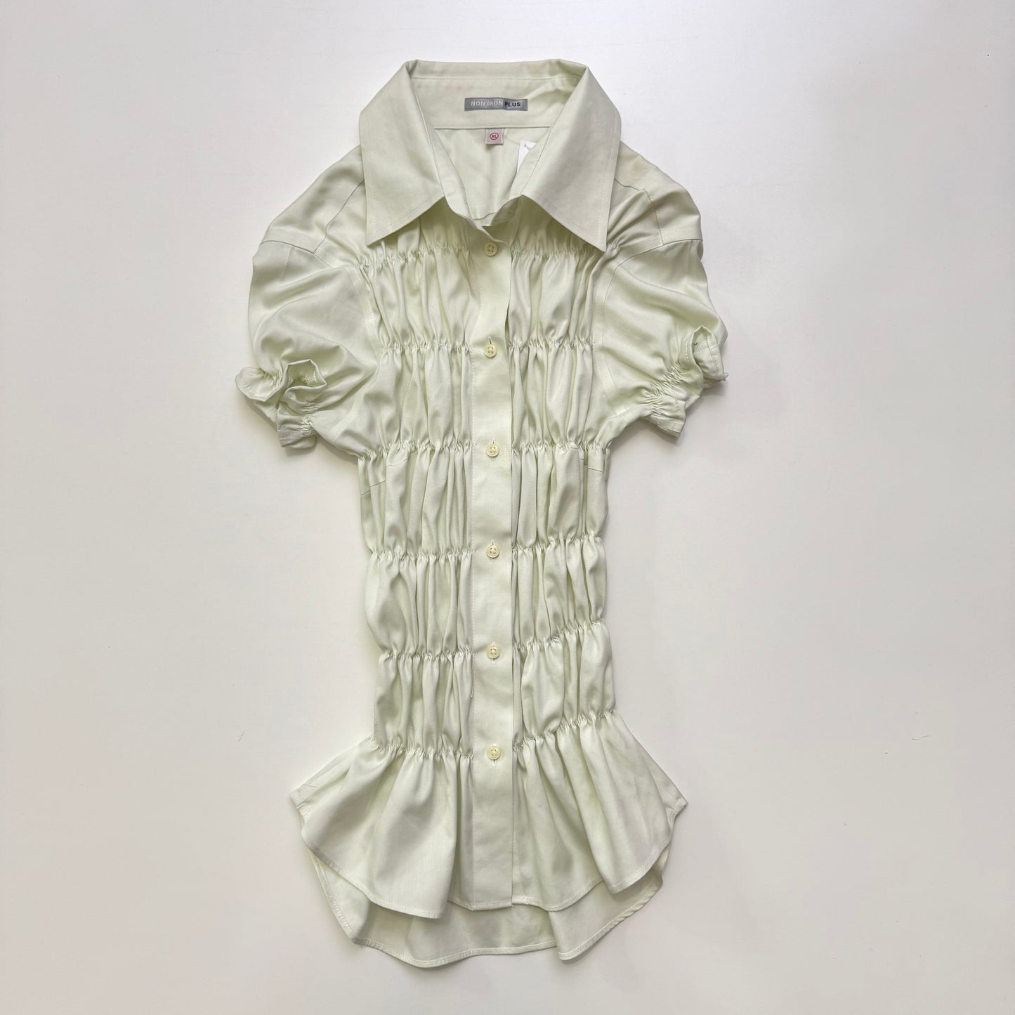 Ruched Button Up Blouse