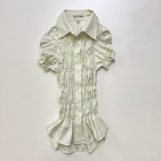 Ruched Button Up Blouse