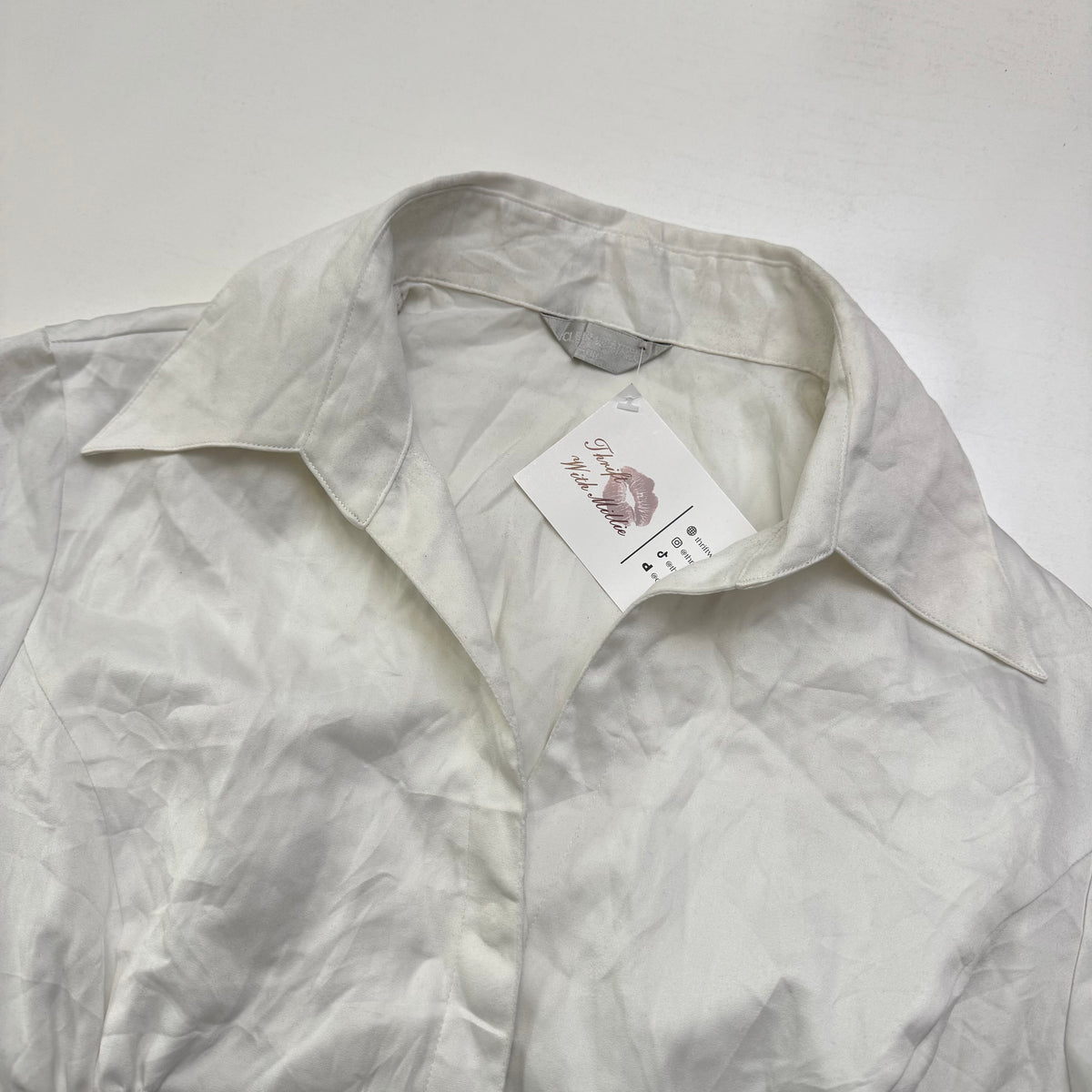 White Cinched Shirt