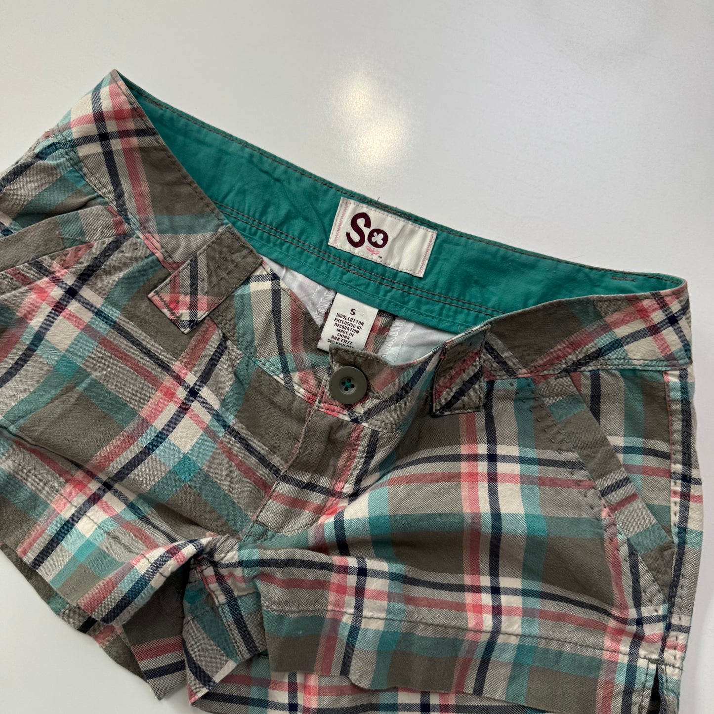 Plaid Mini Shorts