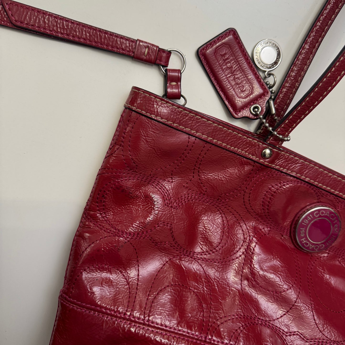 Red Coach Bag