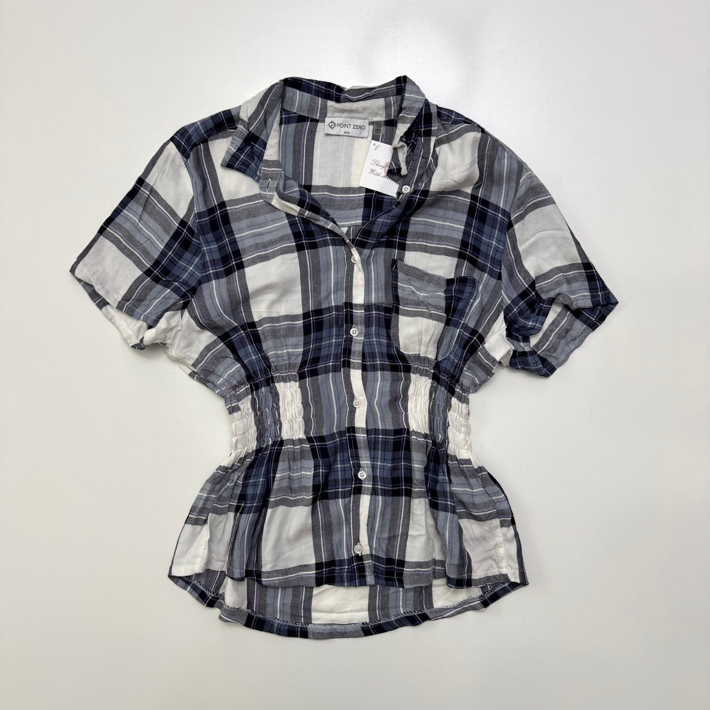Plaid Cinched Shirt