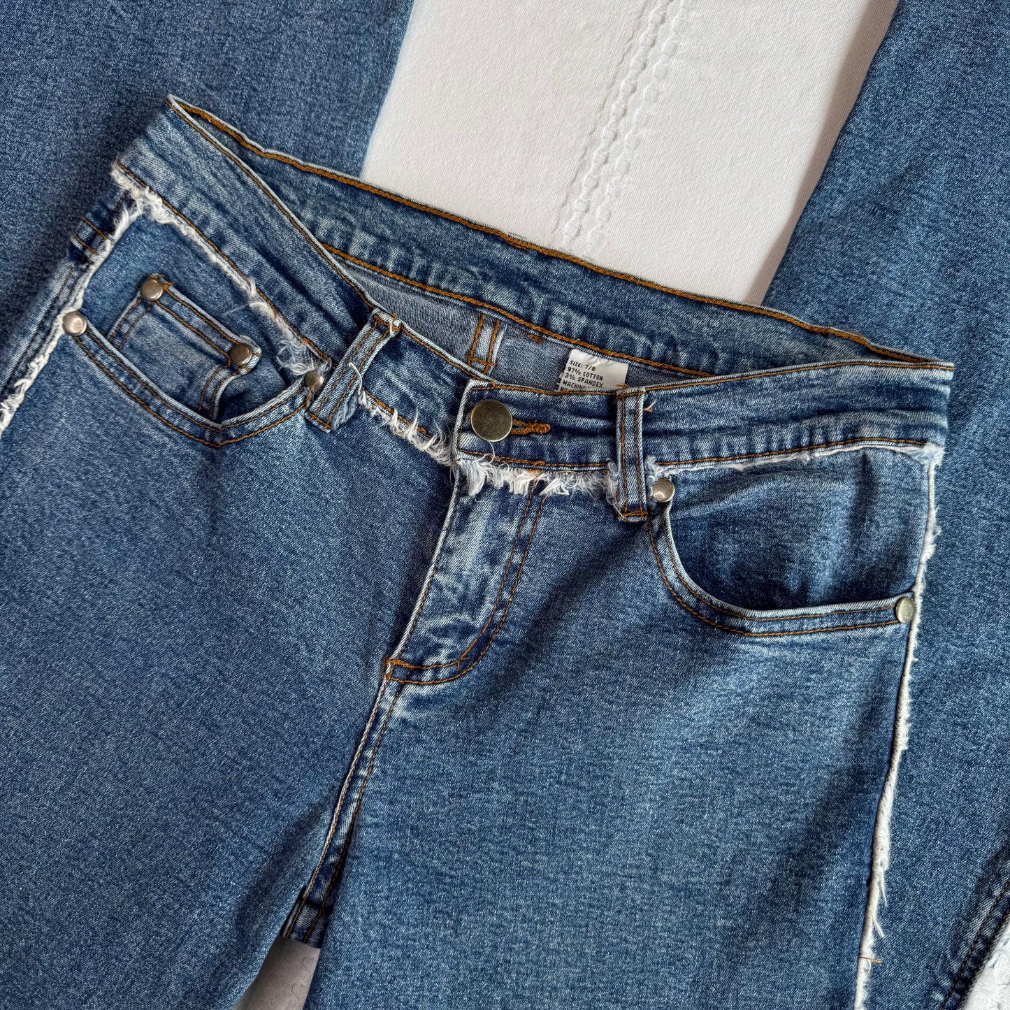 Low Rise Flare Jeans