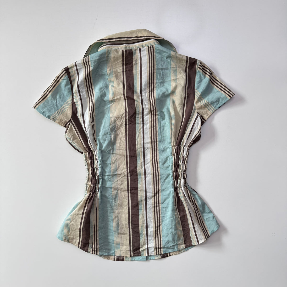 Stripy Cinched Blouse