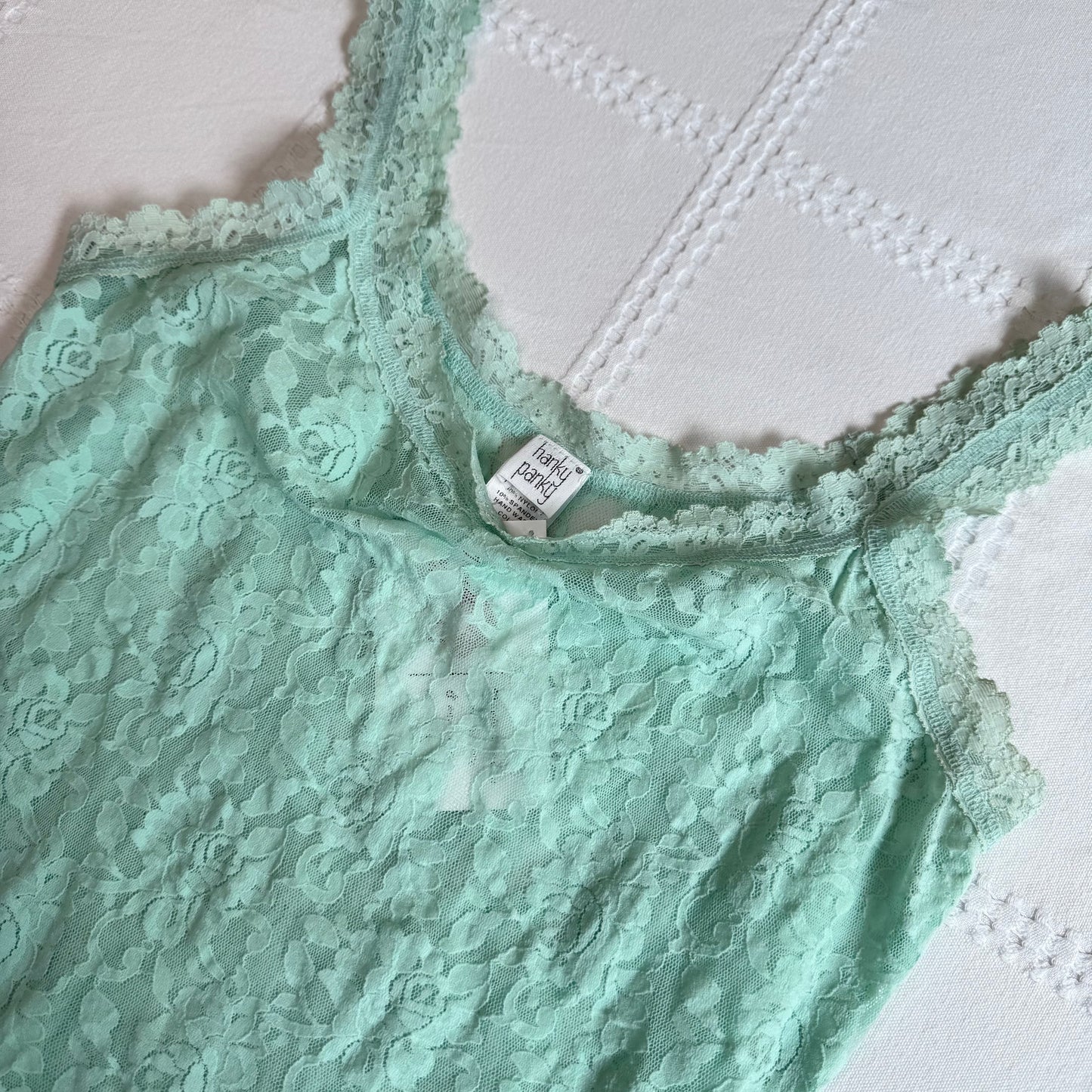 Mint Lace Cami