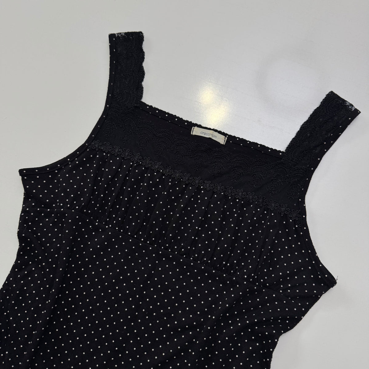 Polka Dot Babydoll Top