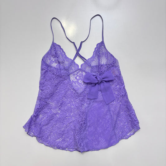 Purple Lace Babydoll Cami