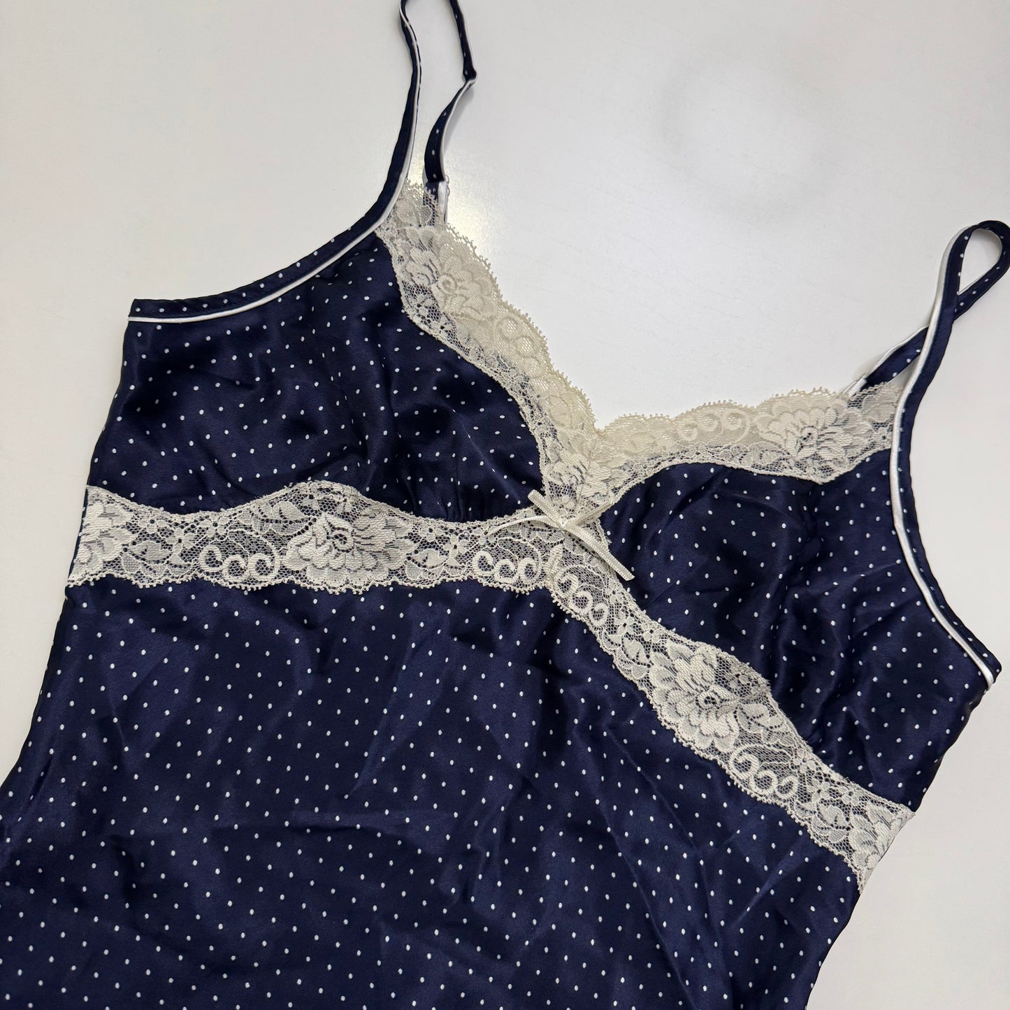 Navy Polka Dot Cami