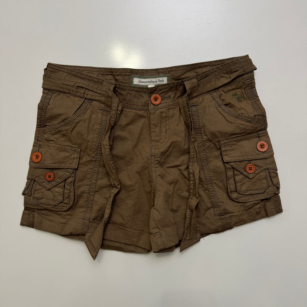 Brown Abercrombie Cargo Shorts