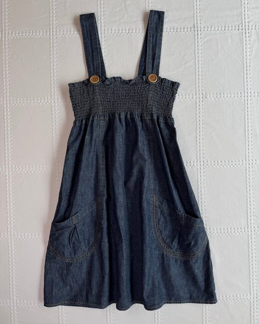 Denim Babydoll Mini Dress
