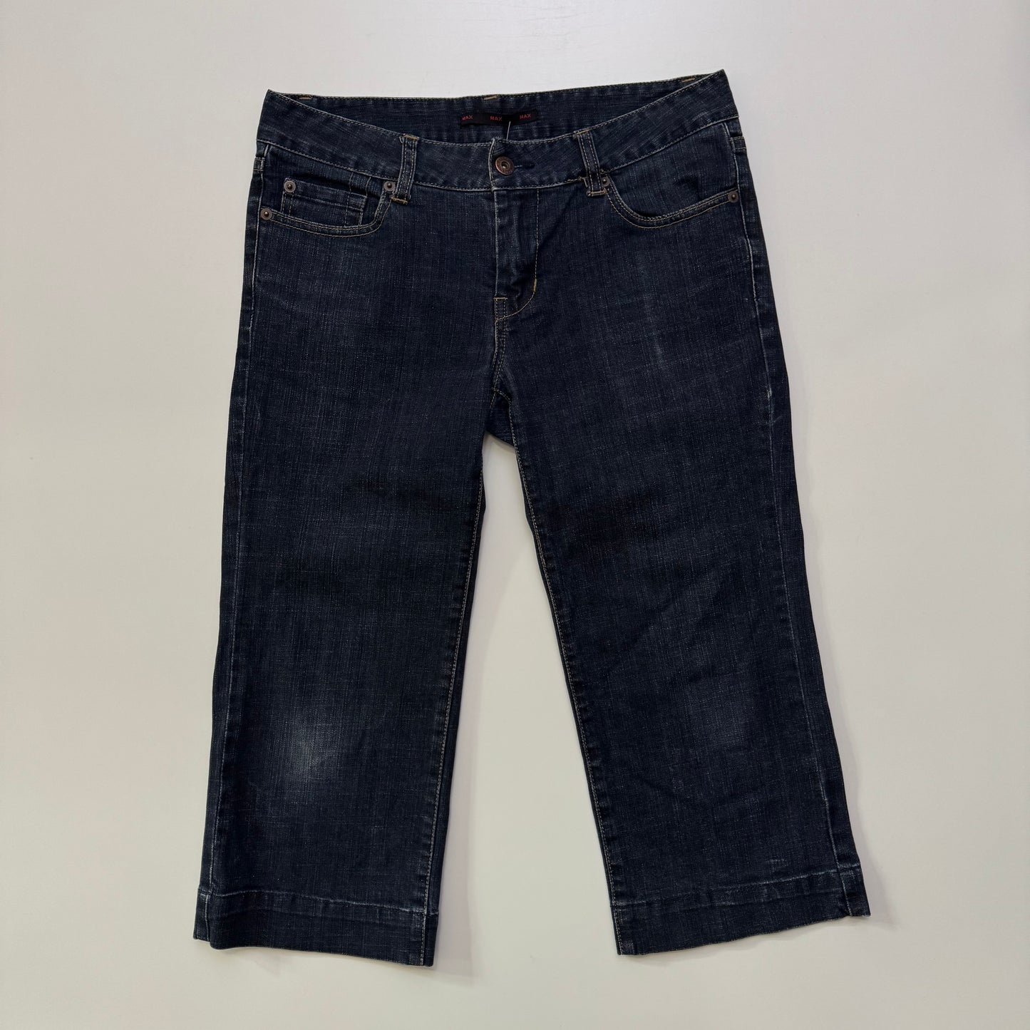 Low Rise Denim Capris