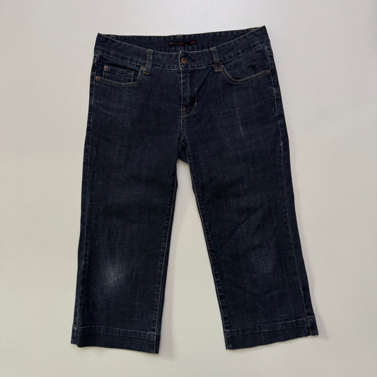 Low Rise Denim Capris