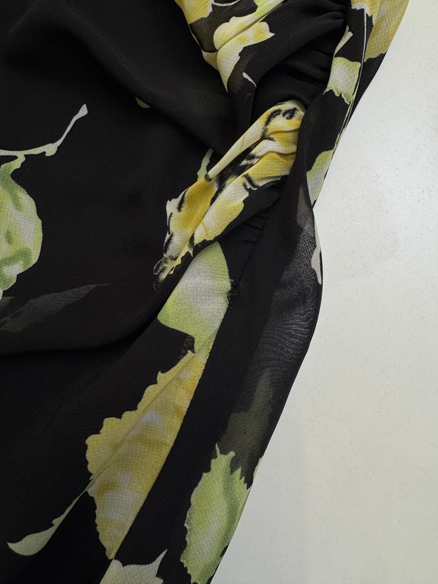 Asymmetrical Floral Midi Dress