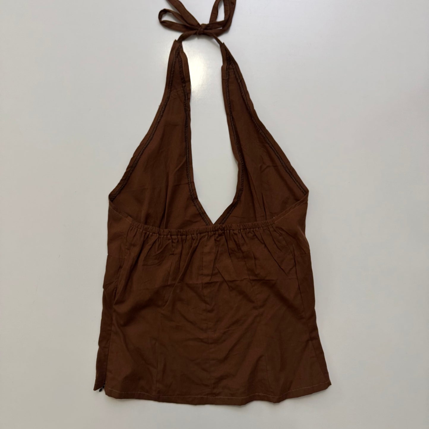 Brown Halter Top