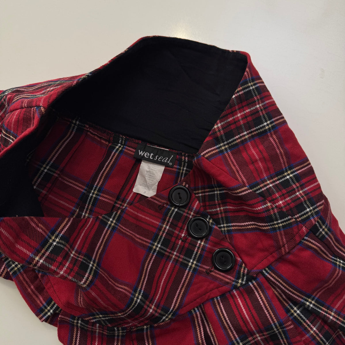 Wet Seal Plaid Micro Skirt
