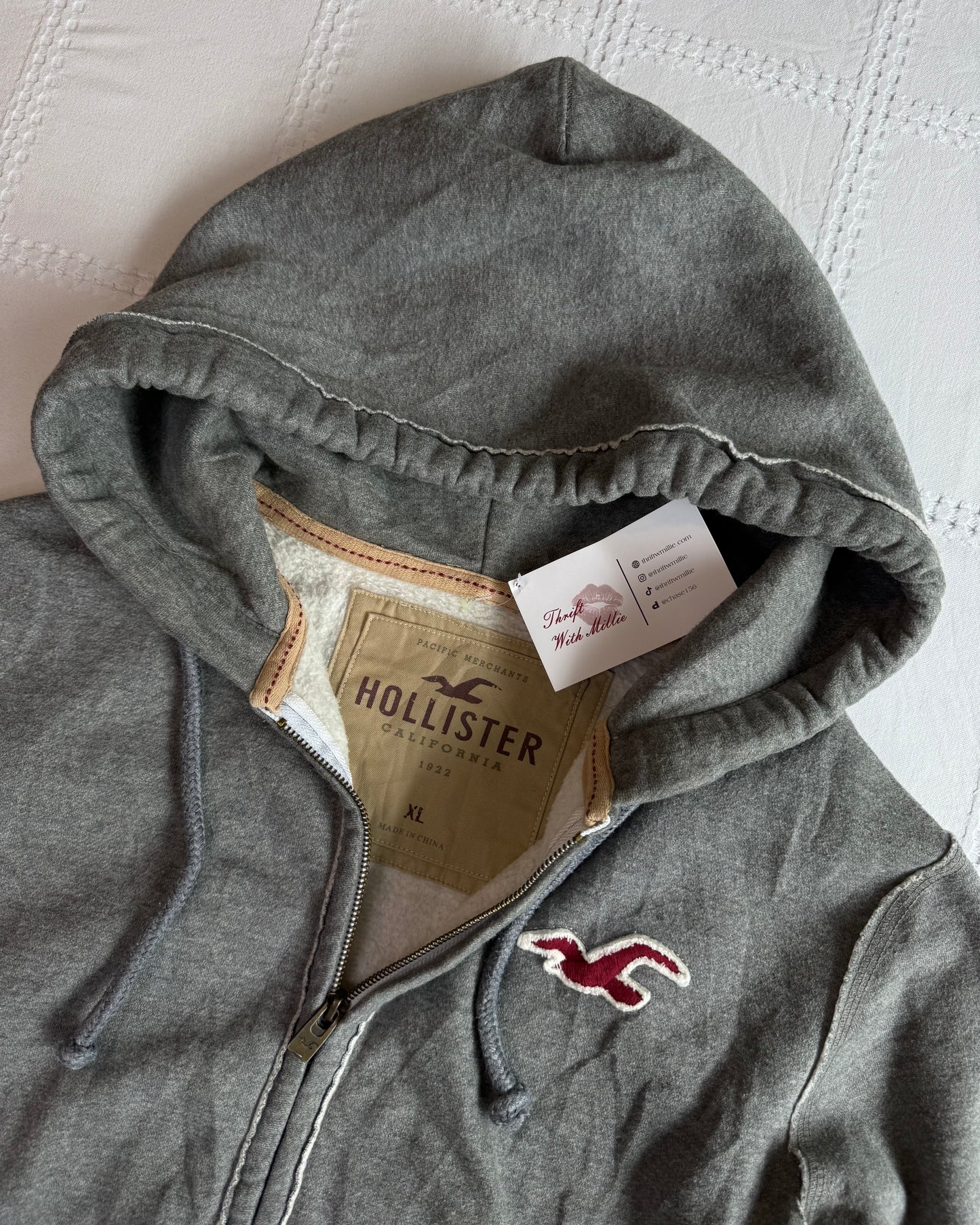 Hollister Zip Up Hoodie
