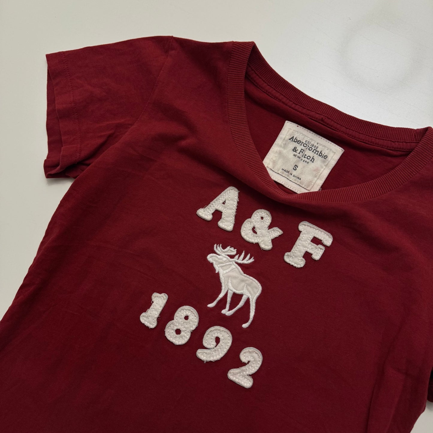 Abercrombie Red Baby Tee