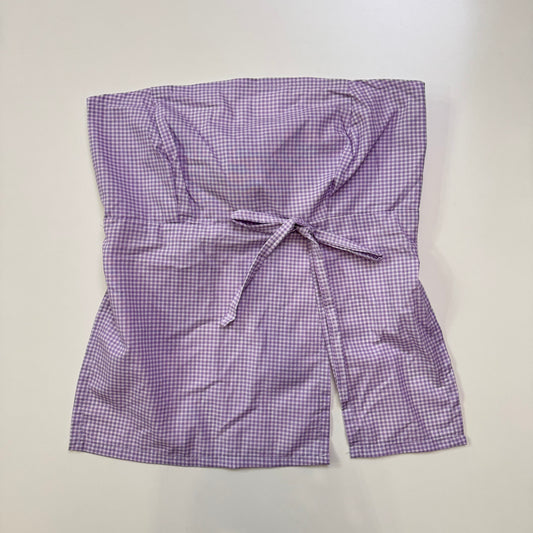 Strapless Gingham Babydoll Top