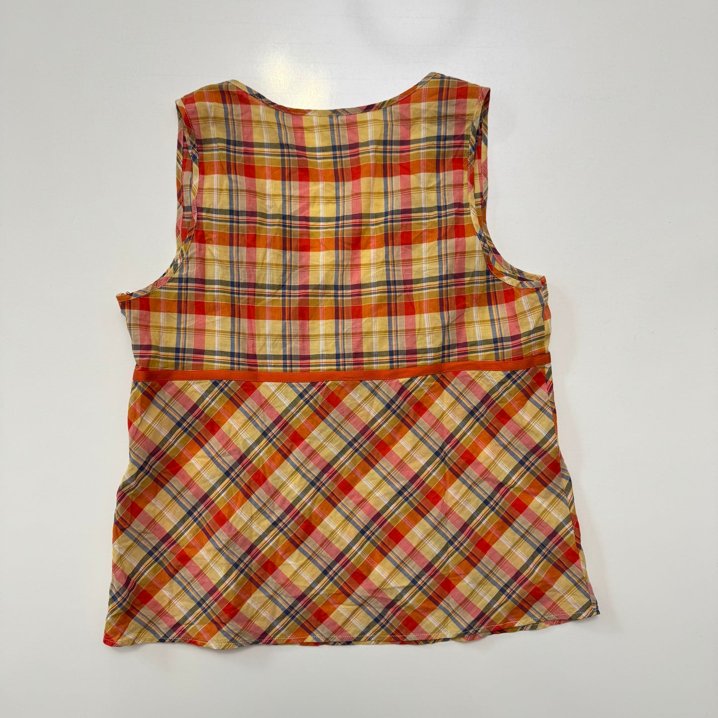 Plaid Babydoll Top