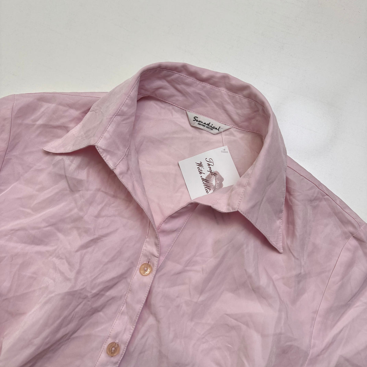 Pink Cinched Shirt