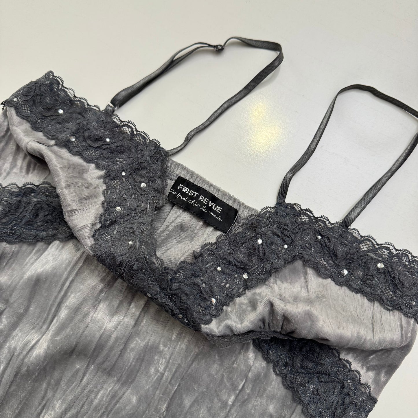 Grey Lace Cami
