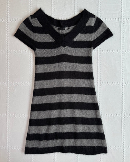 Stripe Knit Mini Dress