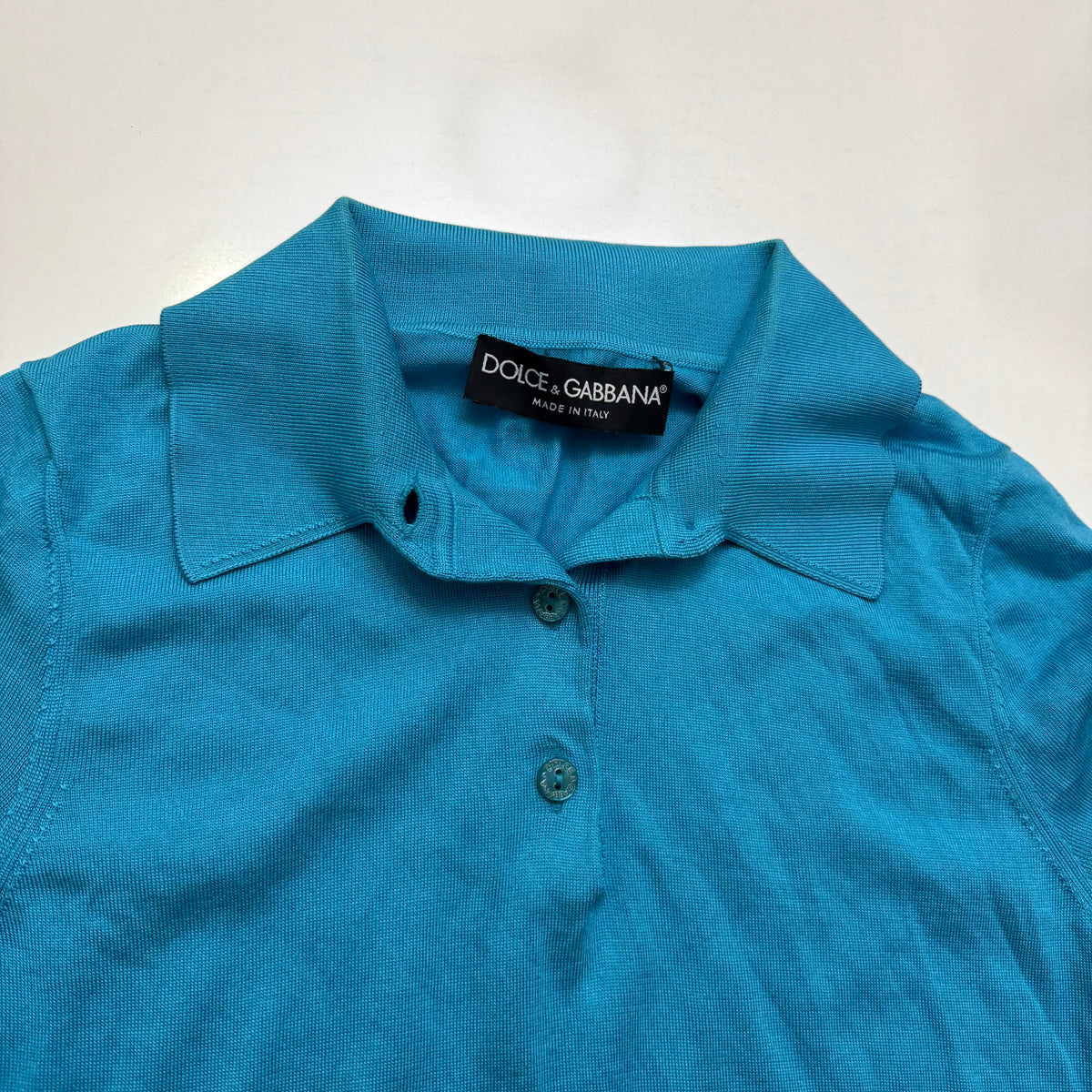 D&G Blue Silk Blouse