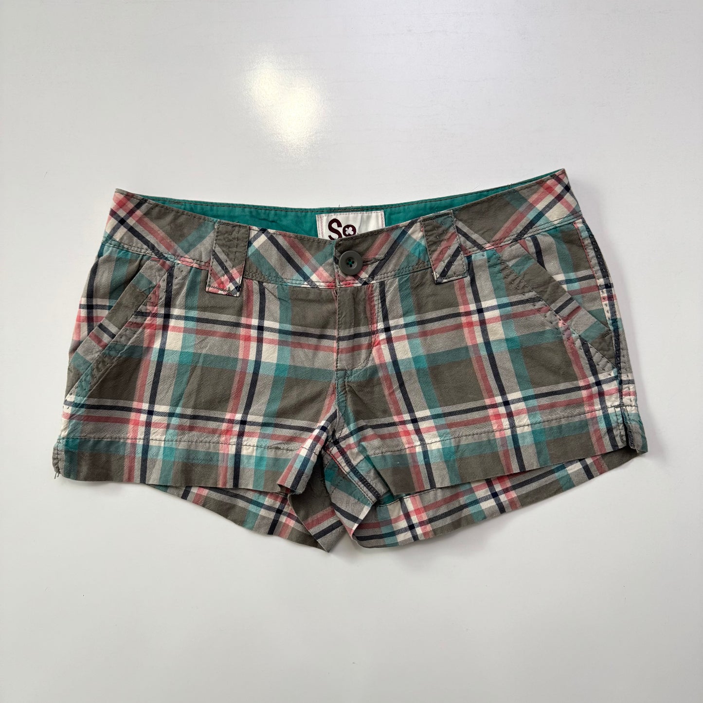 Plaid Mini Shorts