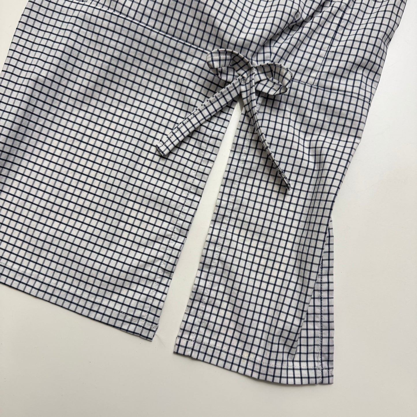 Plaid Tie Back Top