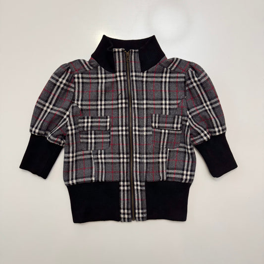 Plaid Bomber Jacket
