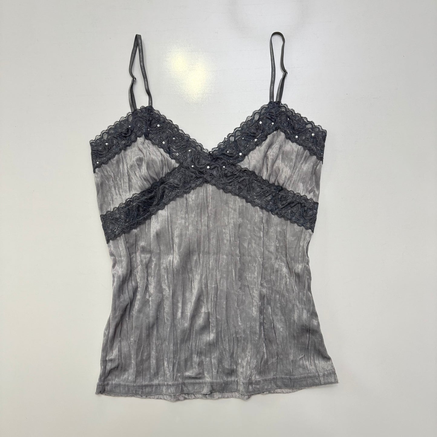Grey Lace Cami
