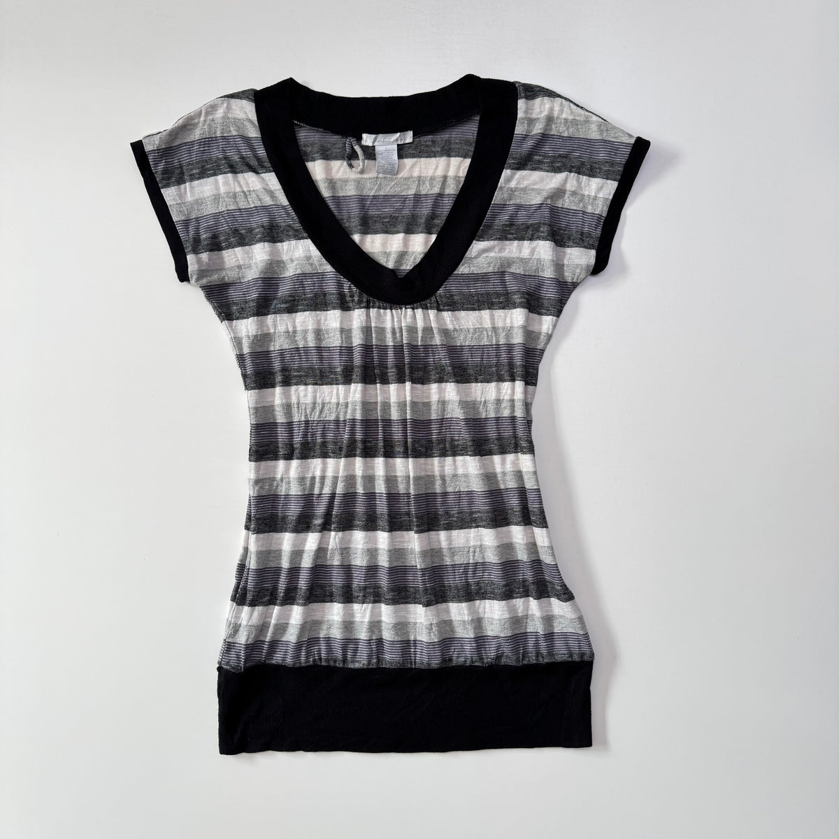 Stripe Scoop Neck Top