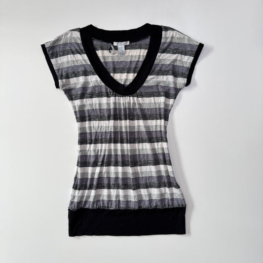 Stripe Scoop Neck Top