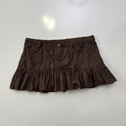 Brown Pleated Mini