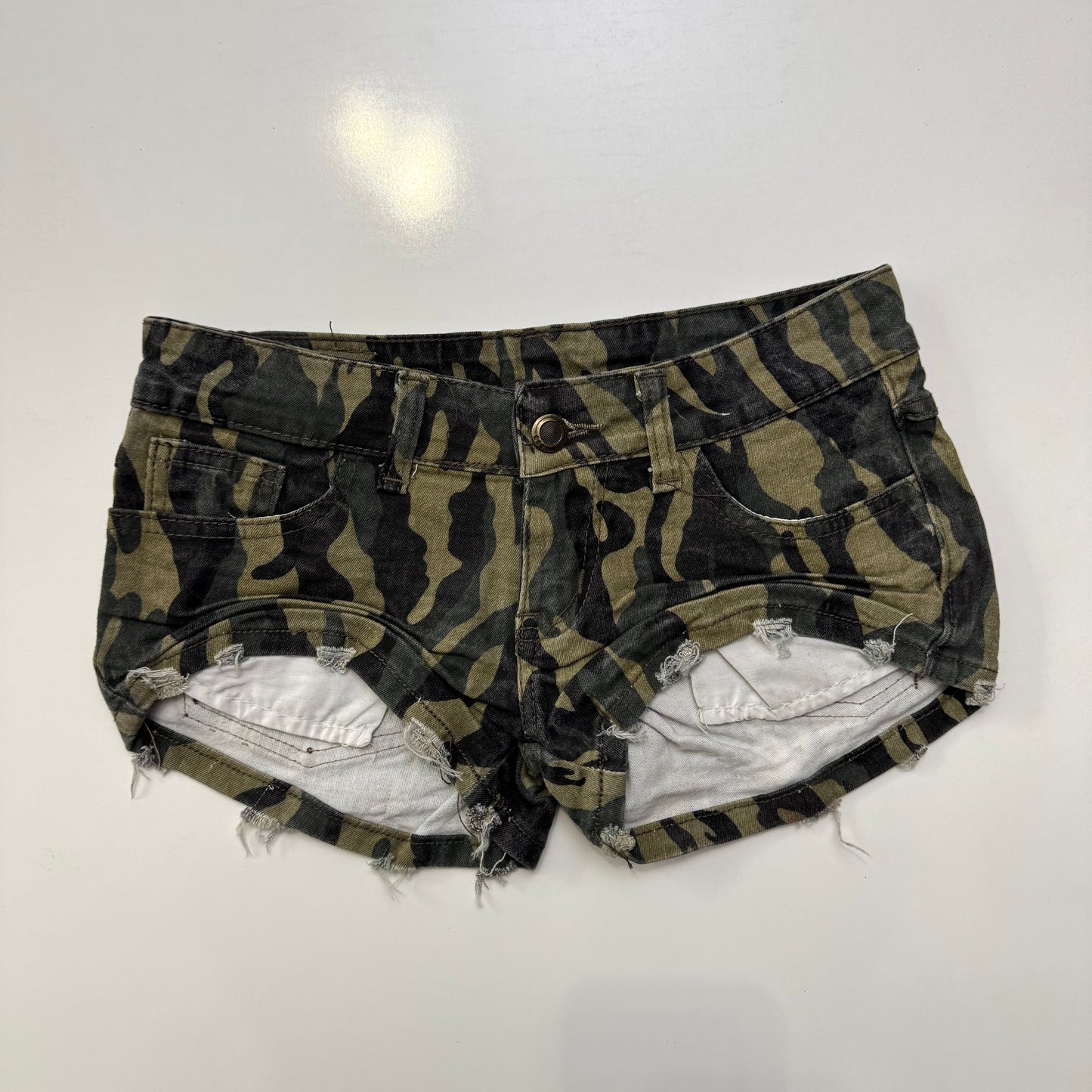 Camo Print Shorts