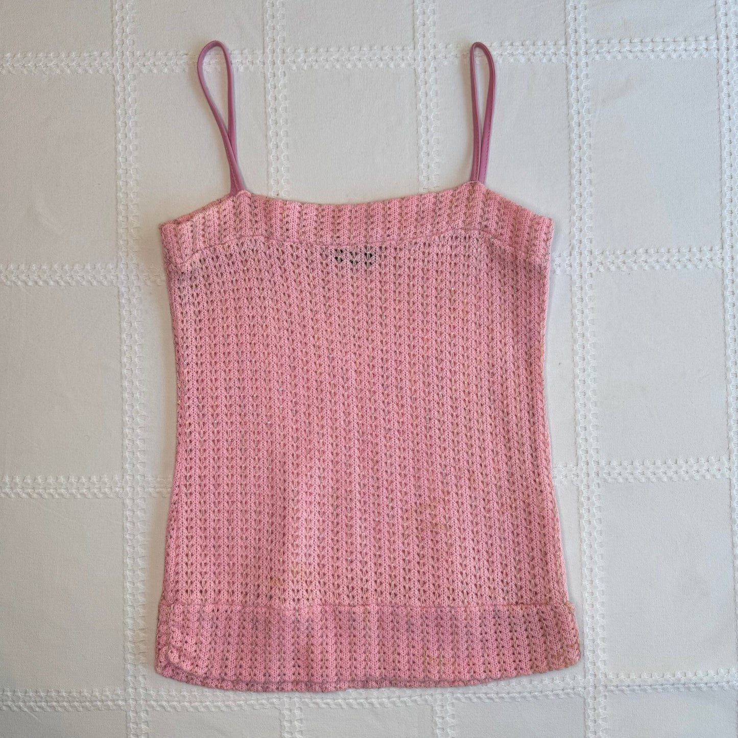 Pink Knit Cami Top